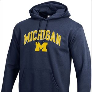 michigan wolverines blue and yellow hoodie